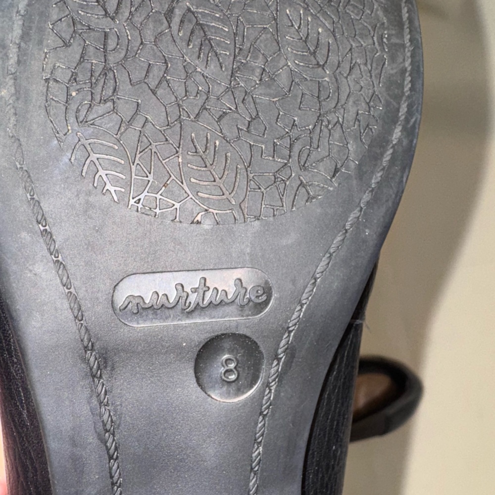Nurture Tiffany’s Classic Black Leather Loafers, Size 8 - Picture 13 of 16